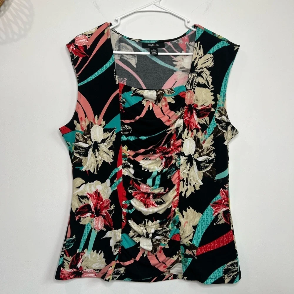 Style & Co Sleeveless Blouse Size XL - Picture 1 of 5